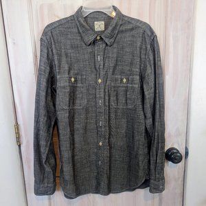 J. Crew Chambray shirt with tab collar